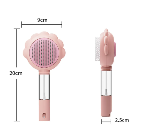 2 in 1 Cat Grooming and Spray Brush - Image 2
