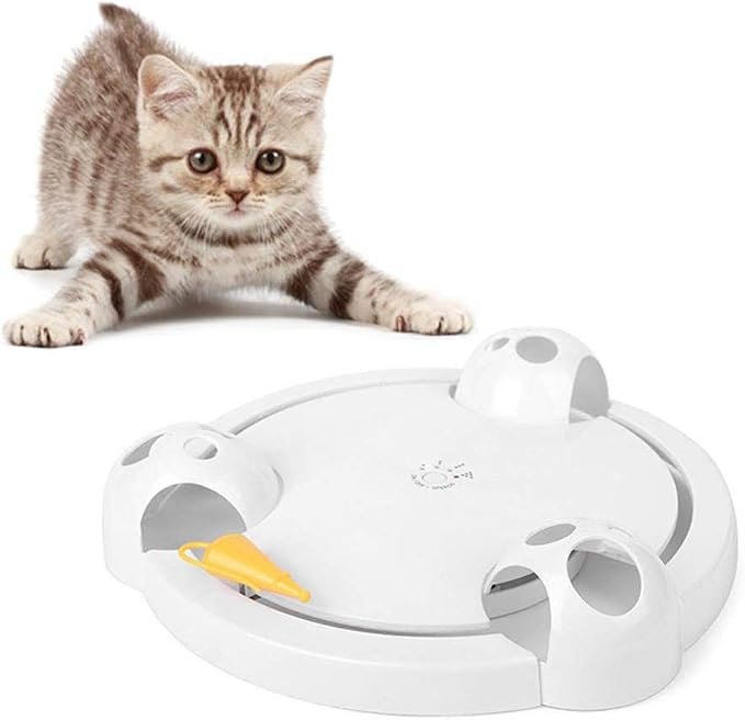Automatic Interactive Hide & Seek Cat Toy with 4 Speed Modes