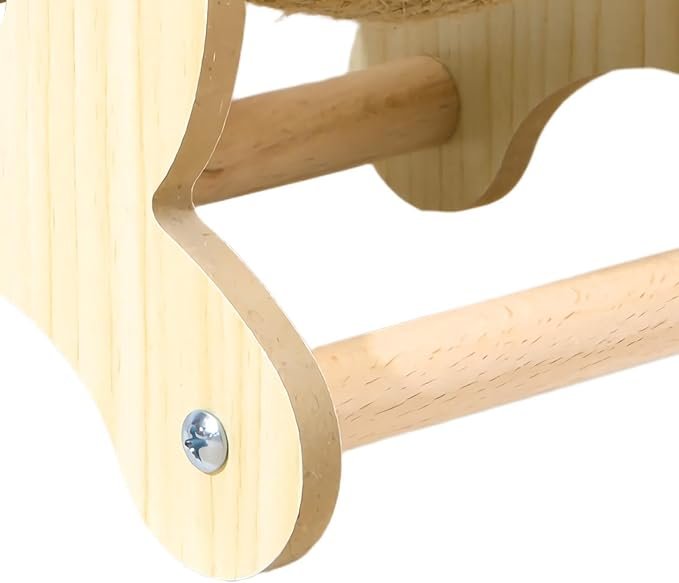 Wooden Sisal Ball Cat Scratcher - Image 3