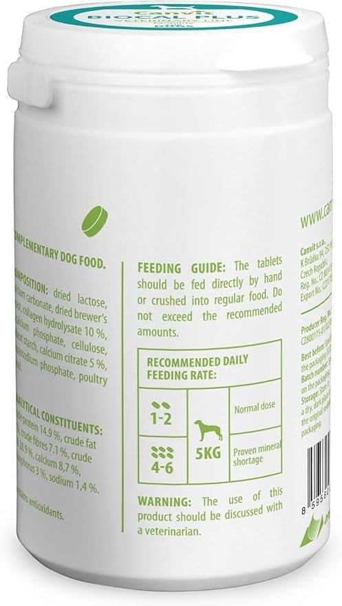 Canvit Biocal Plus Mineral Supplement for Small Dogs 230g - Image 2