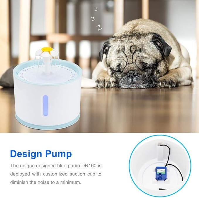 Flower Design Pet Water Fountain - Image 2