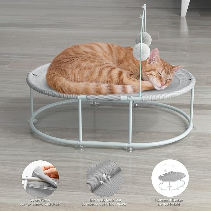Top Med Cat Soft Hammock With Hanging Toy - Image 3