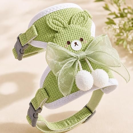 Bow & Bear Design Kitten Harness with Leash - Image 3
