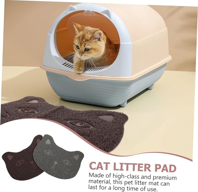 Happy Paws 2-in-1 Cat Feeding & Litter Catcher Mat - Image 3