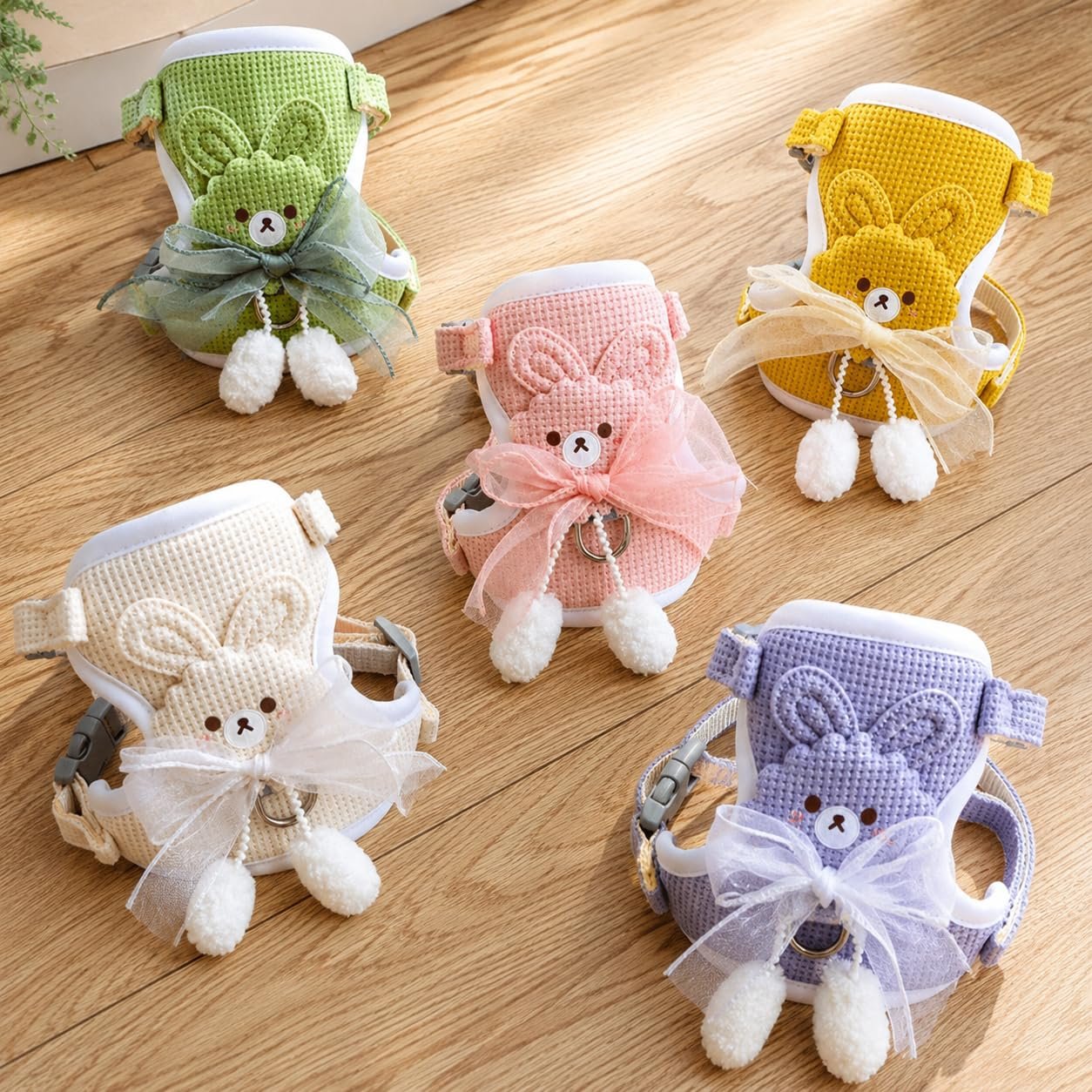Bow & Bear Design Kitten Harness with Leash - Image 2