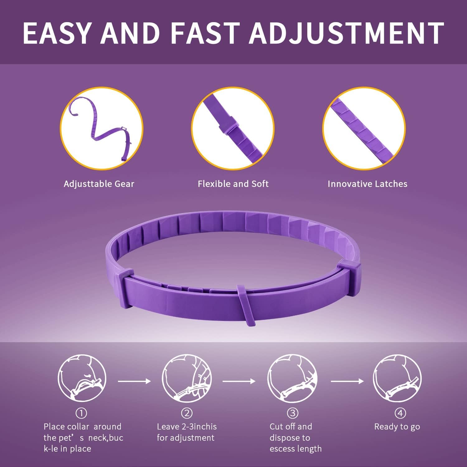Anxiety Relief Pheromone Calming Collars for Cats and Dogs - Image 3