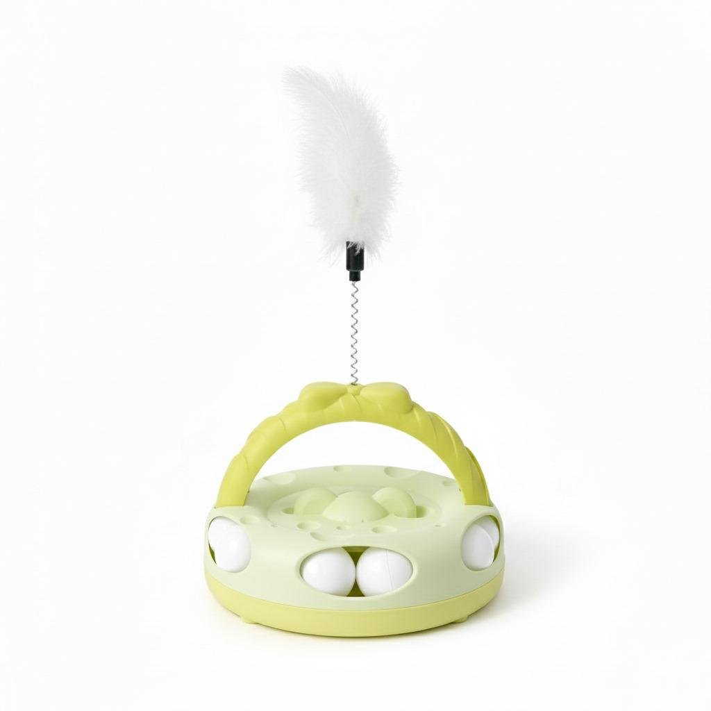 Arched Cat Track Toy With Teaser Stick - Image 2