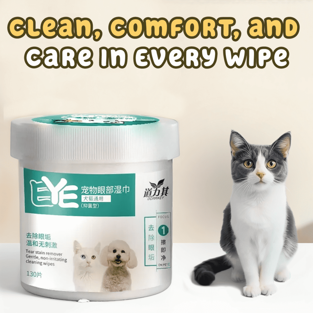 Best Quality Eye Cleaning Wipes for Cats & Dogs (100 Wipes) (Free Delivery)