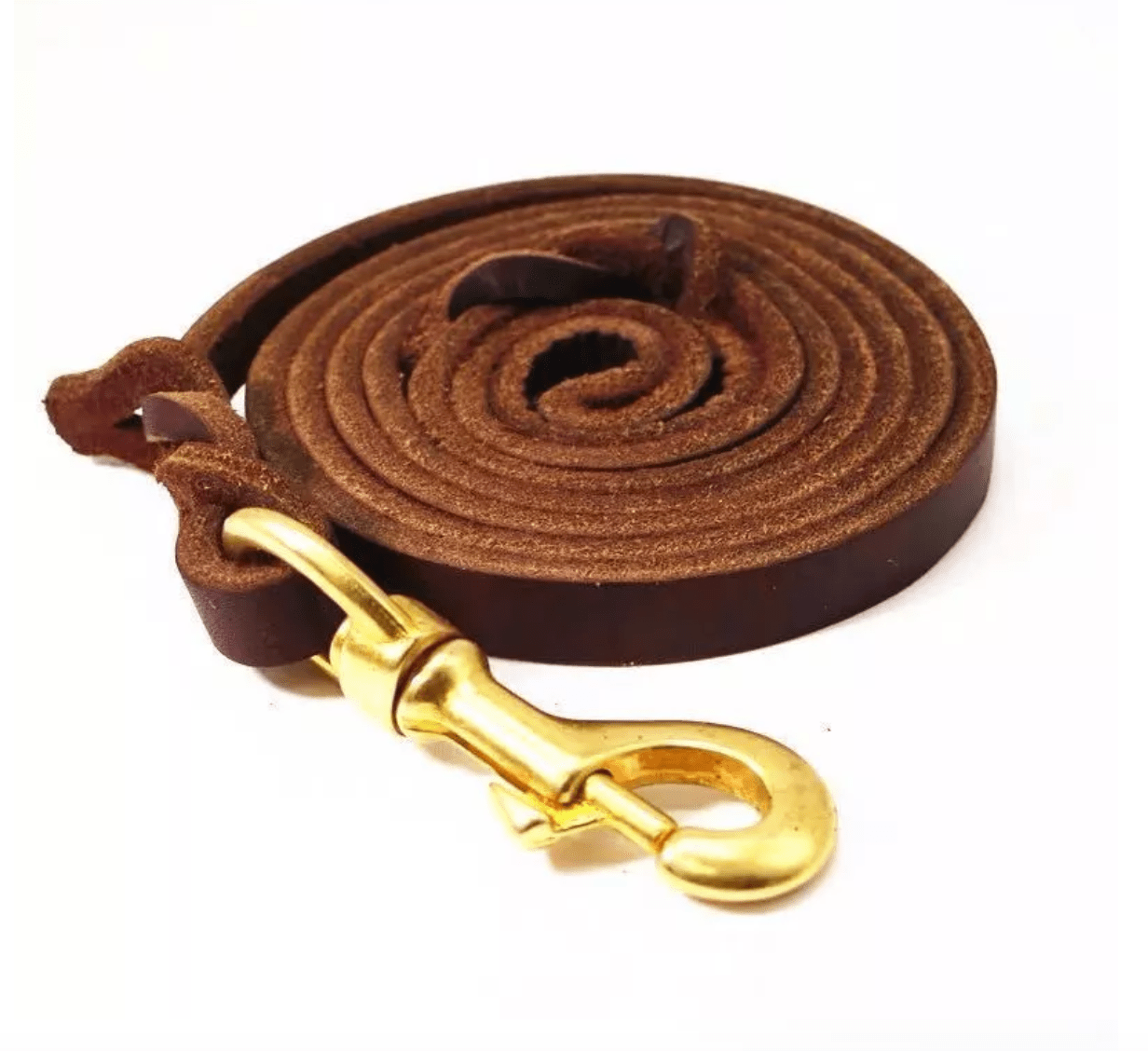 Brown GSD Show Leash for Dogs - Image 3