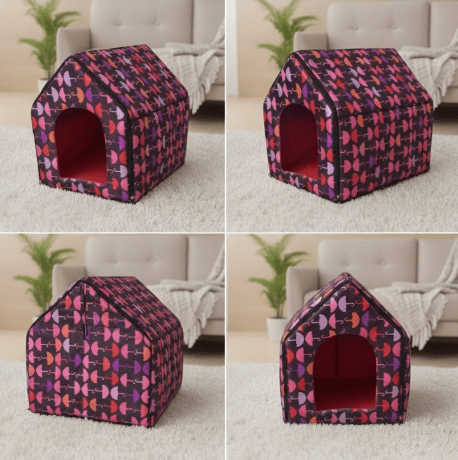 Cat House with Zips (Assorted Colors)
