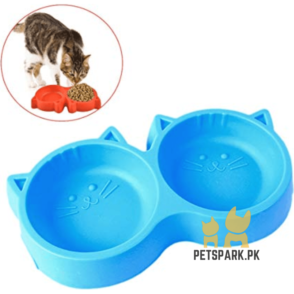 Cat Shape Double Bowl - Image 3