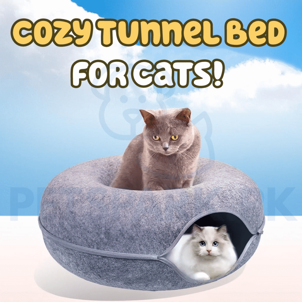 Cat Tunnel Bed for Indoor Cats Extra Large