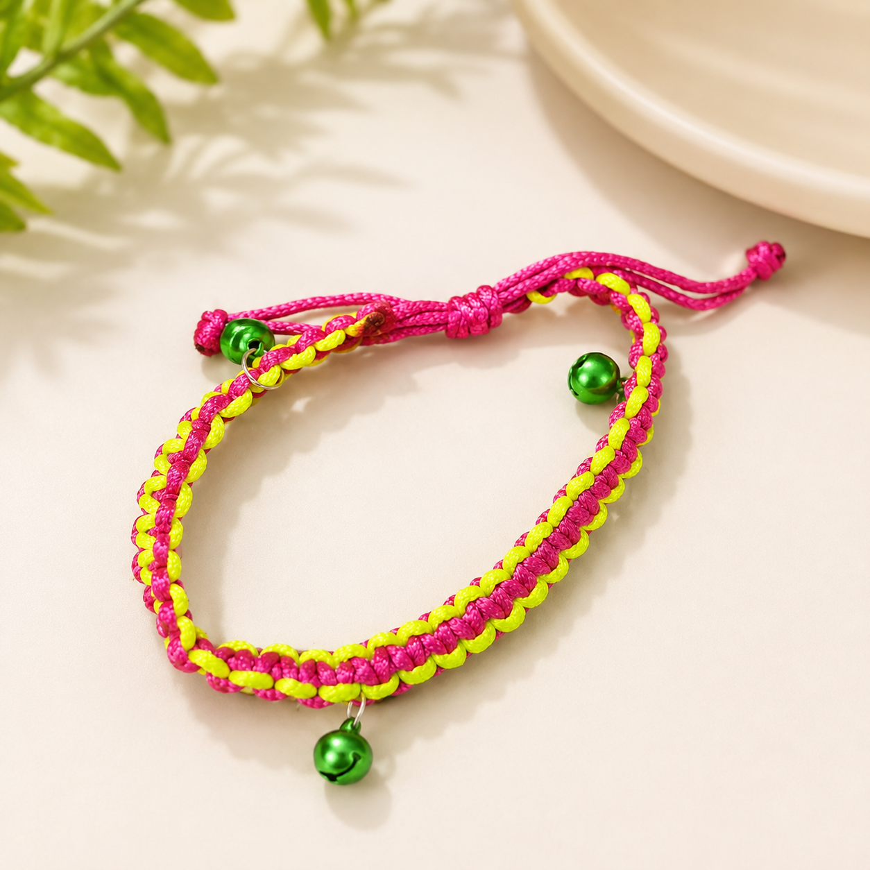 Braided Bell Cat Collar - Image 2