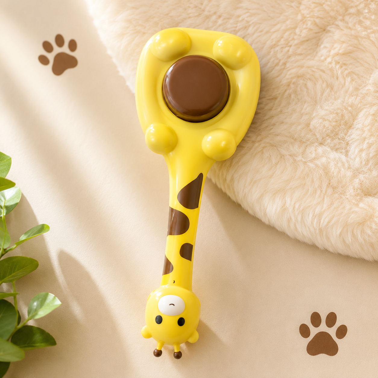Giraffe Shaped Pet Grooming Brush