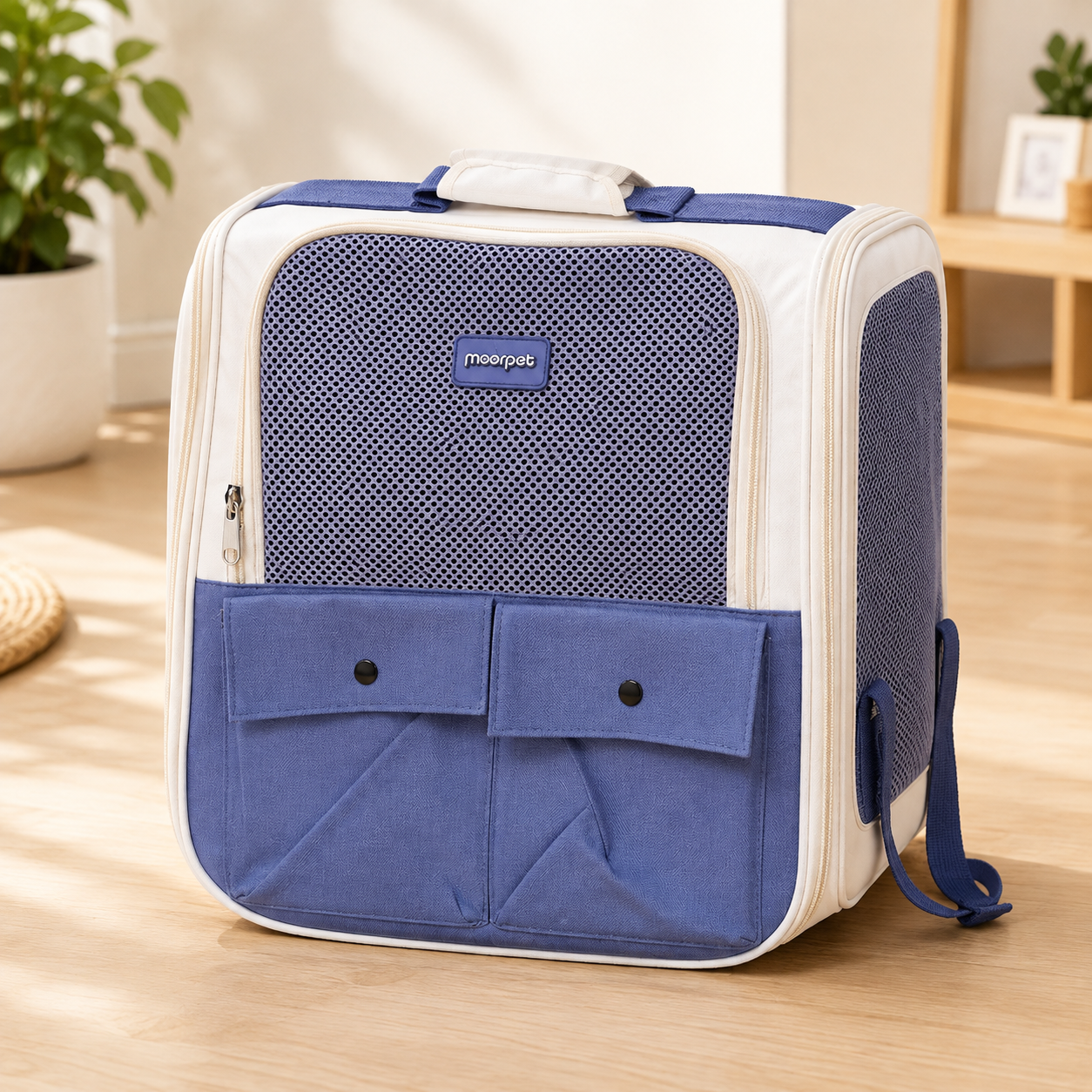 Moorpet Breathable Soft-Sided Pet Carrier for Cats & Small Dogs - Image 2