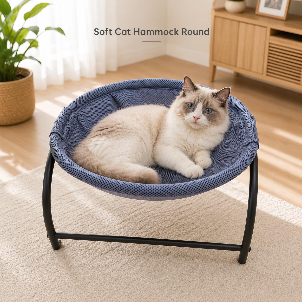 Soft Cat Hammock Round