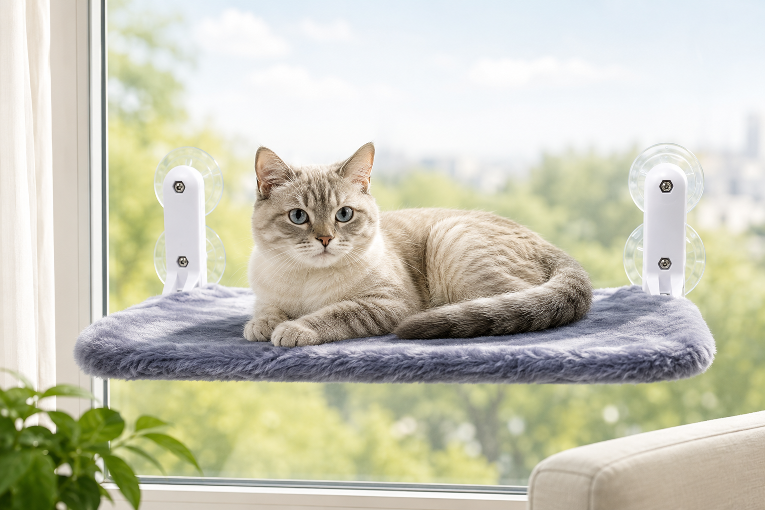 Window Side Cat Hammock Soft - Image 2