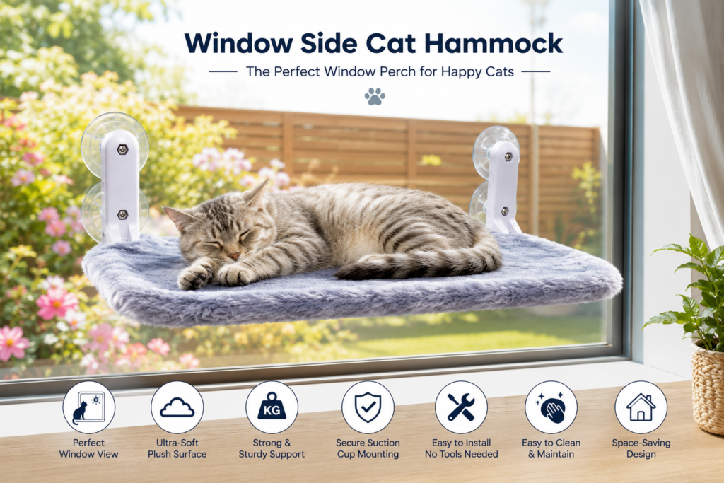 Window Side Cat Hammock Soft