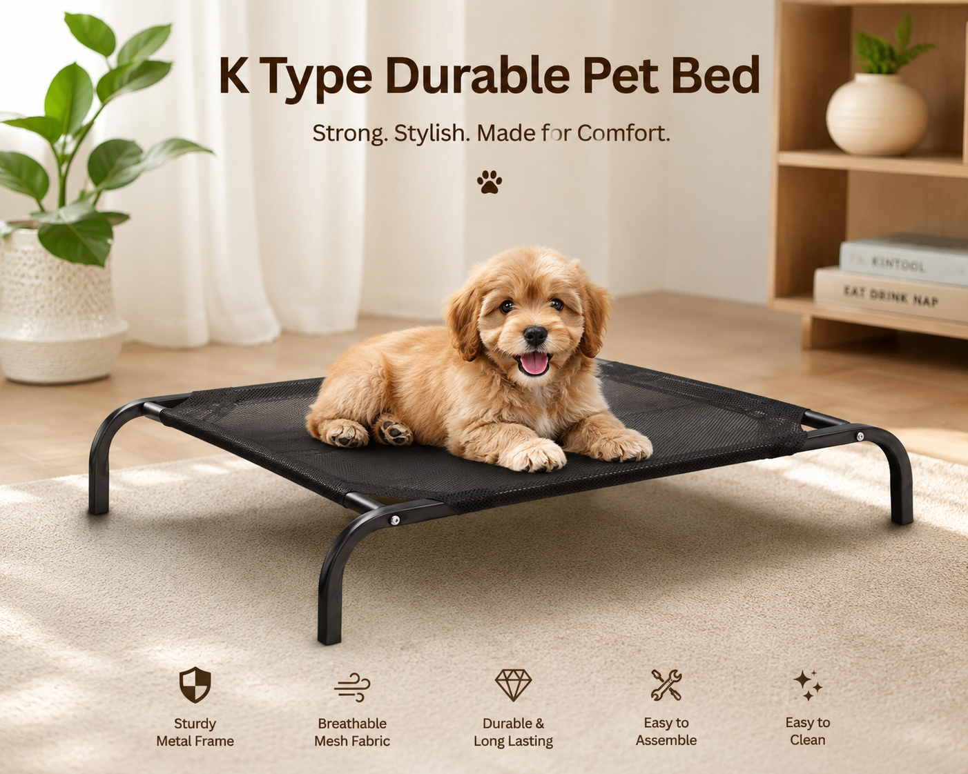 K Type Durable Pet Bed - Image 2