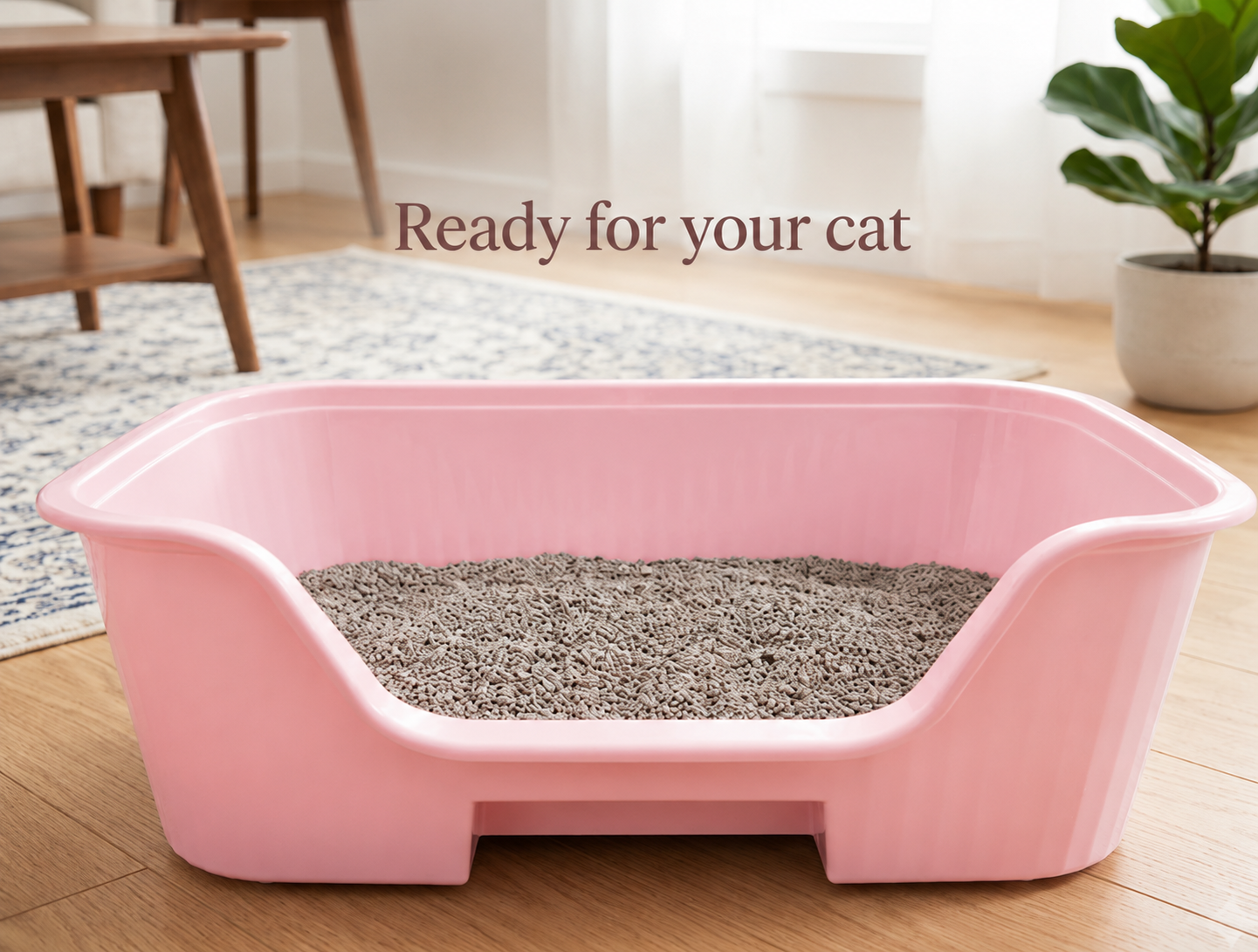 Easy Entry High-Sided Cat Litter Box - Image 3