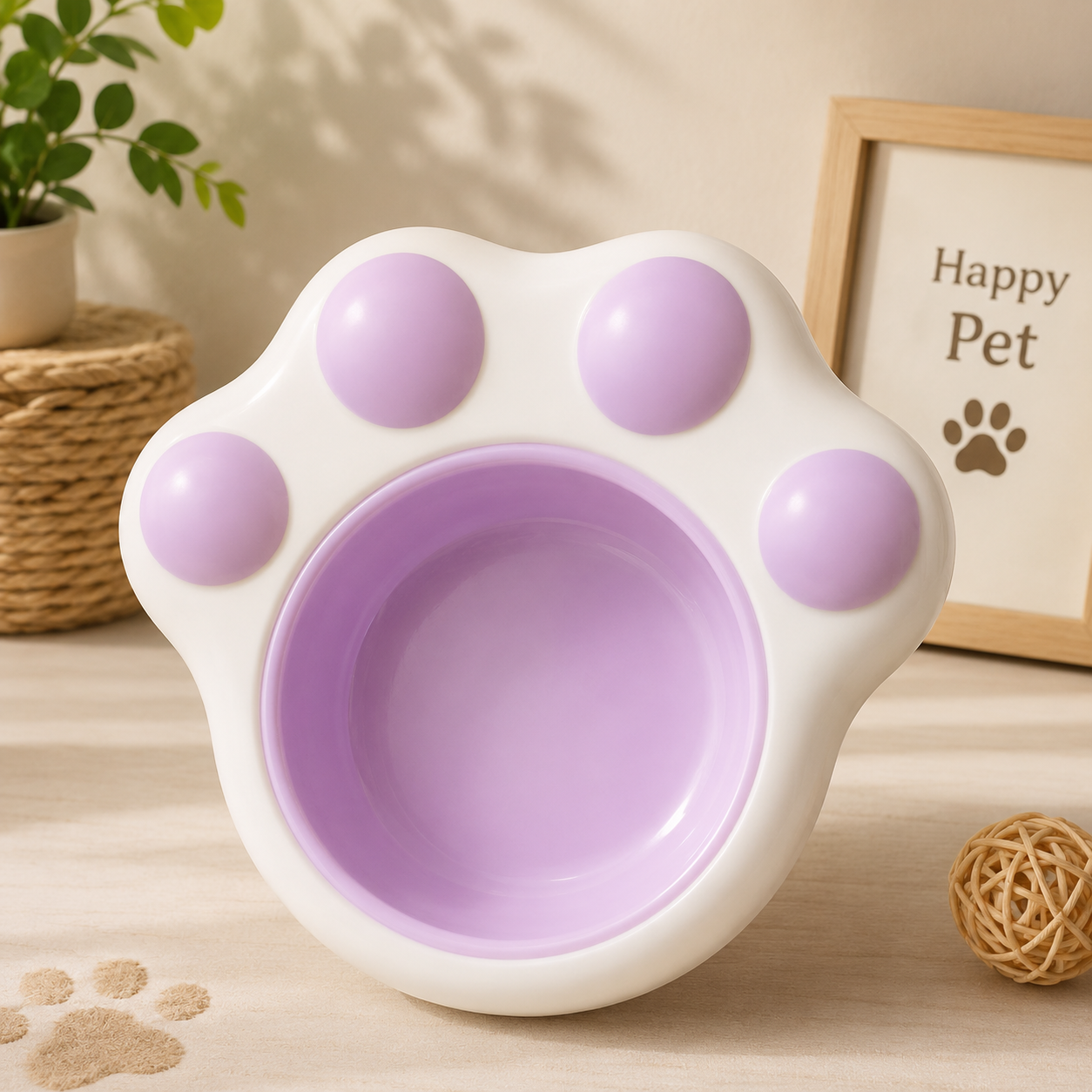 Paw Shaped Pet Feeding Bowl - Image 3
