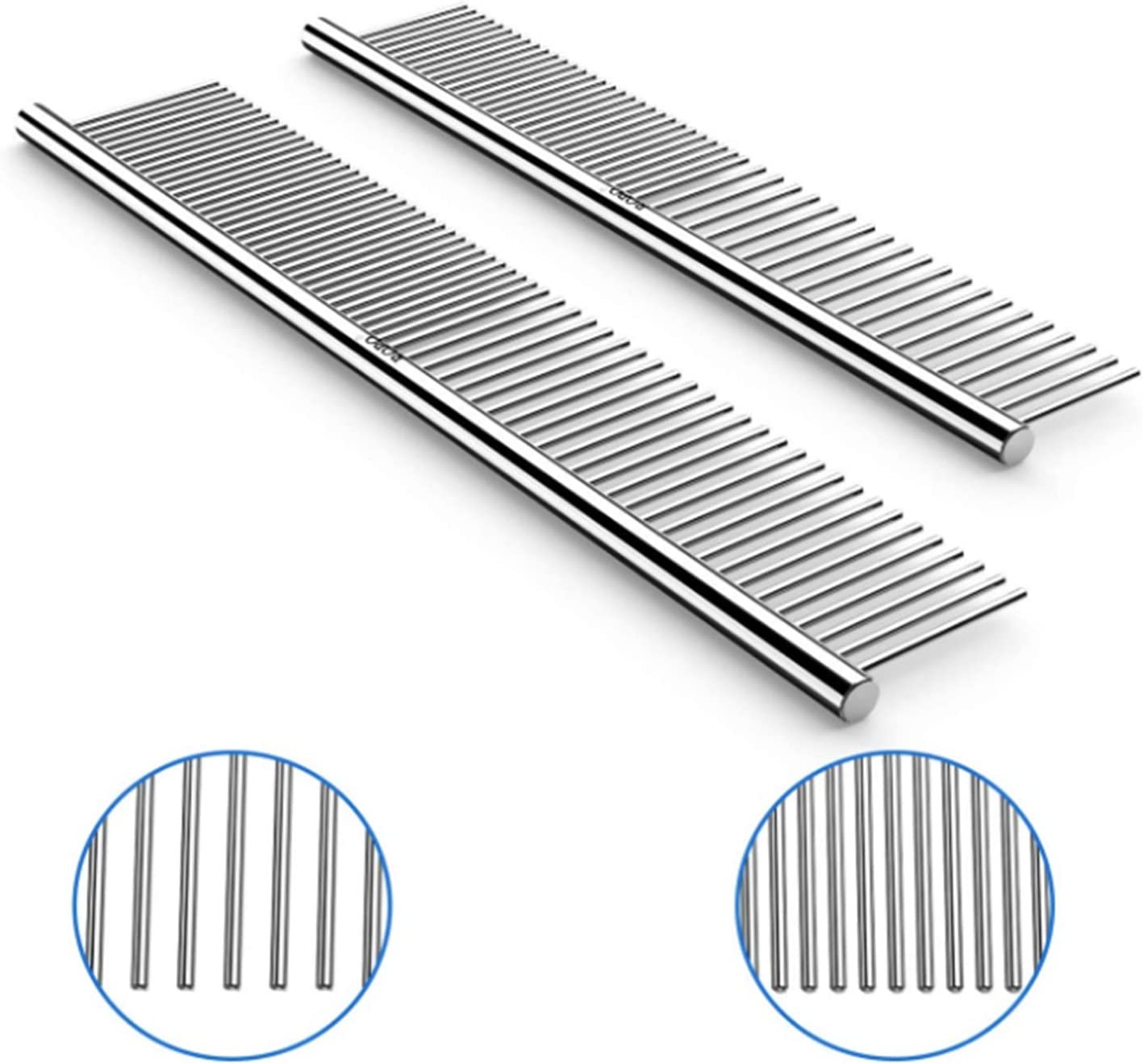 Grooming Steel Long Comb for Cats and Dogs - Image 2