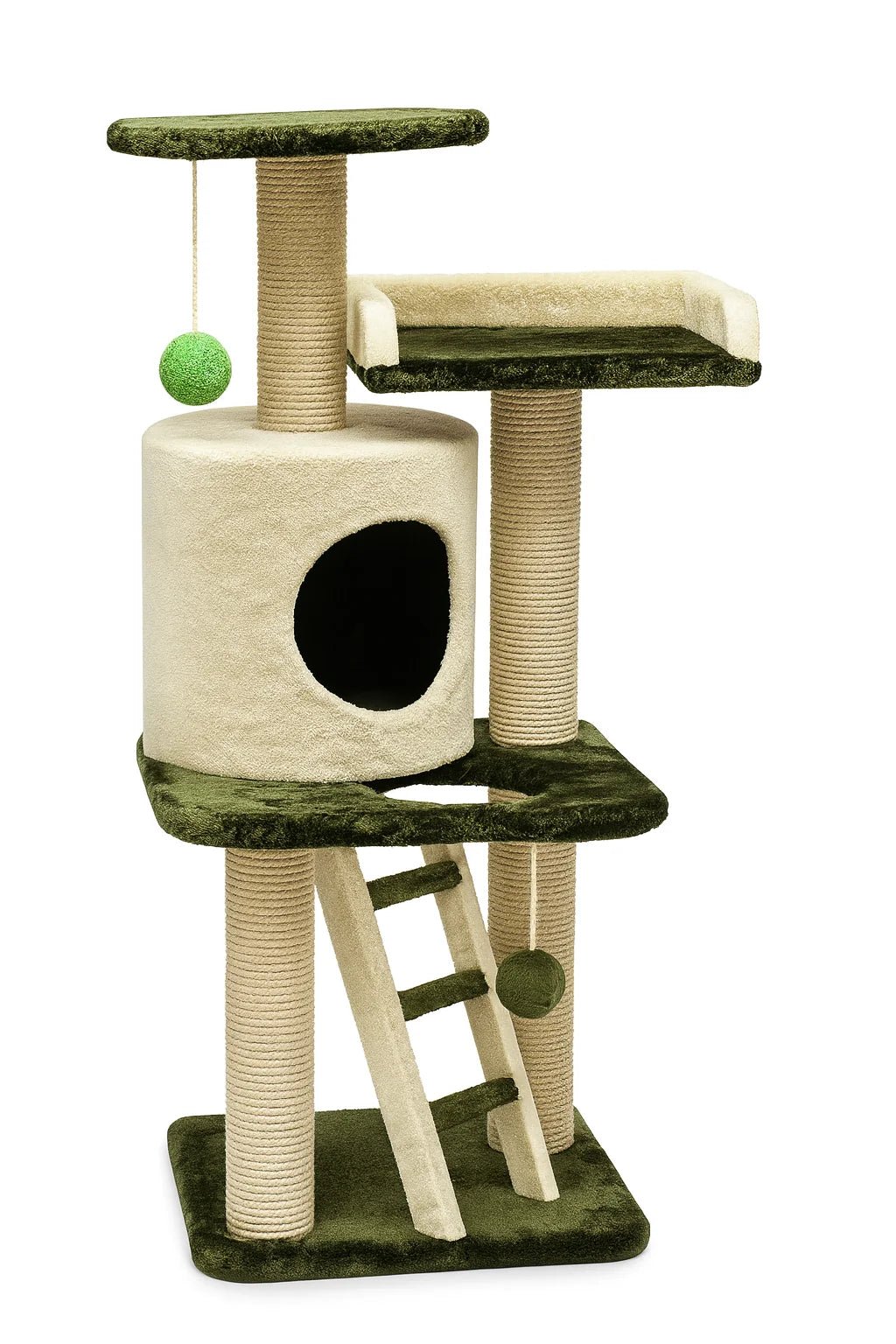 Cat Scratching Pole With House and Ladder