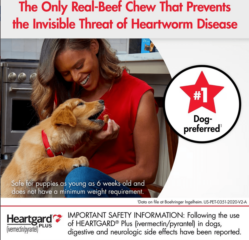 Heartgard Plus Chew for Dogs, 51-100 lbs * 1 Tablet - Image 2