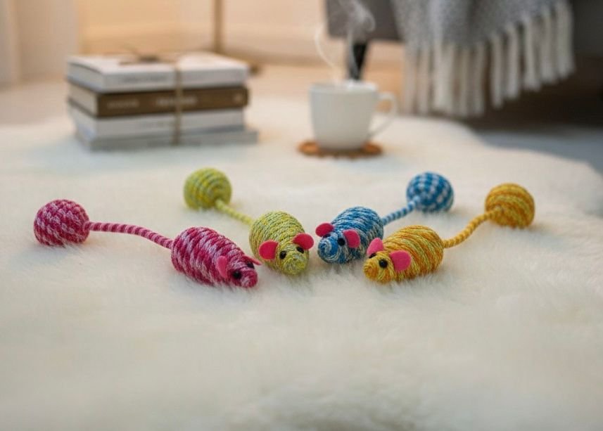 Interactive Cute Cat Teaser Mouse Toy - Image 2