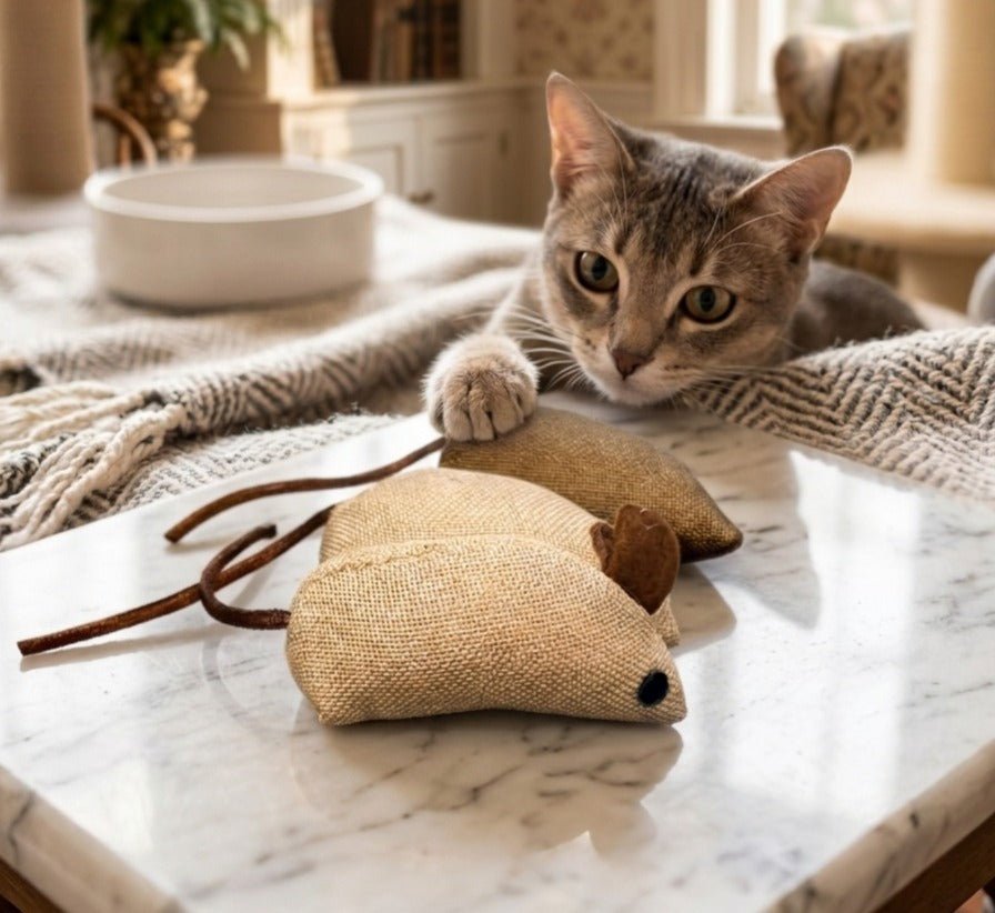 Jute Mouse Toy For Cats - Image 3