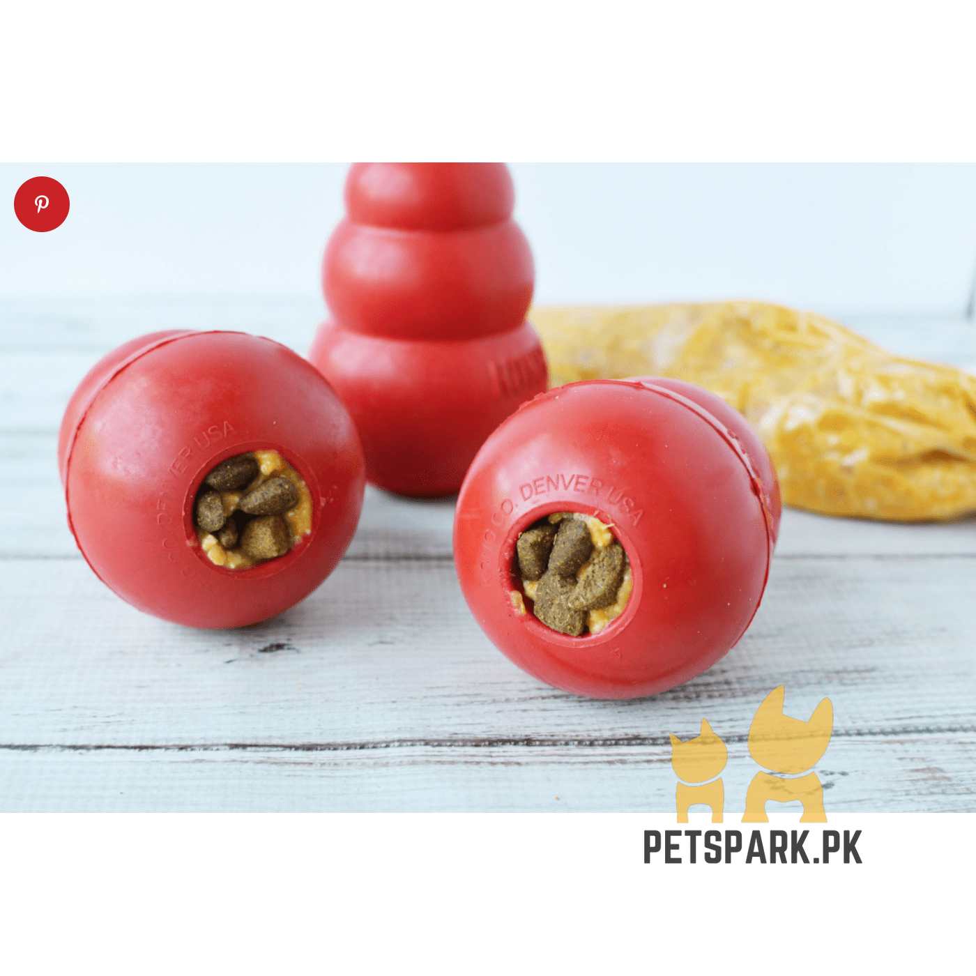 KONG - Puppy Toy Natural Teething Rubber - Kong Dog Toy - Image 2