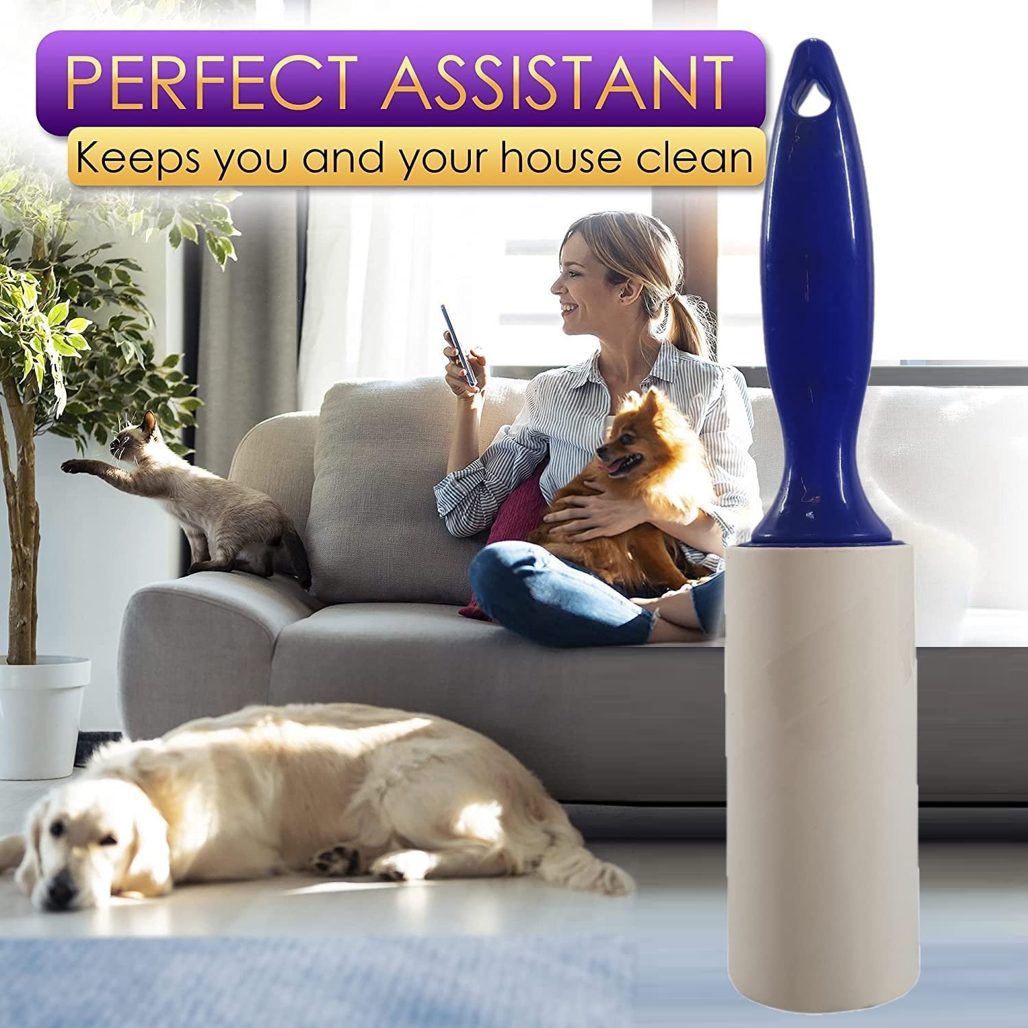 Lint Roller for Cat Fur and Dog Hair Remover - Image 3