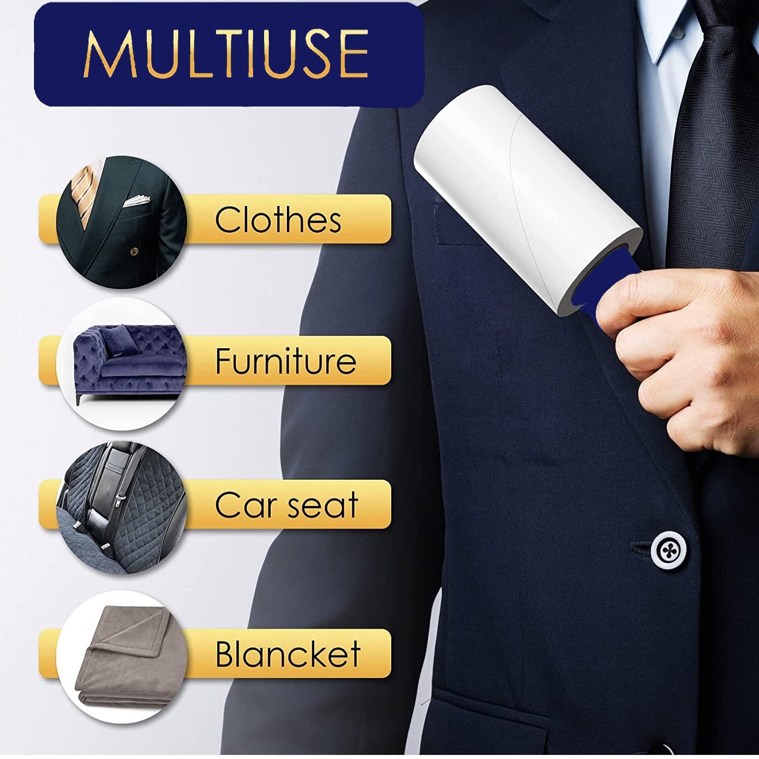 Lint Roller for Cat Fur and Dog Hair Remover - Image 2