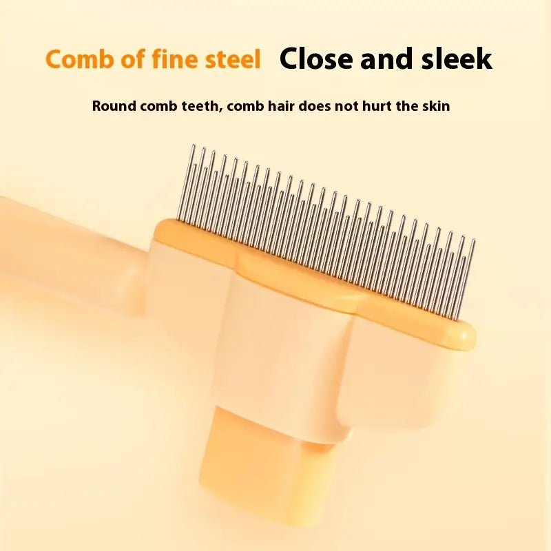 Long Head Self-Clean Pet Grooming Comb - Image 3