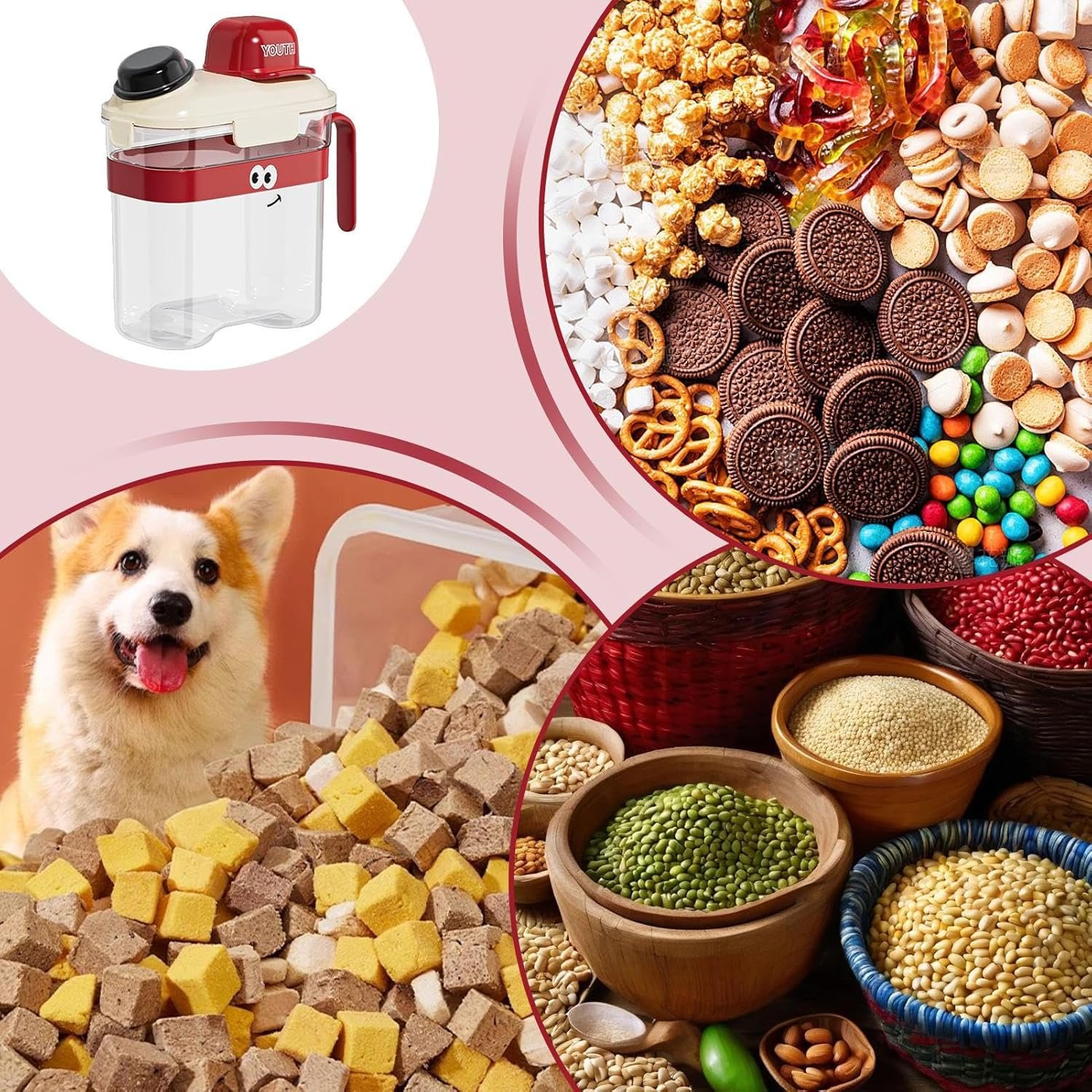 Moisture Proof Imported Pet Food Container Large - Image 2