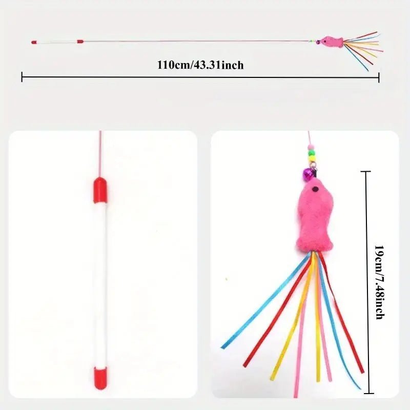 New Long 3 Feet Cat Playing Stick - Image 2