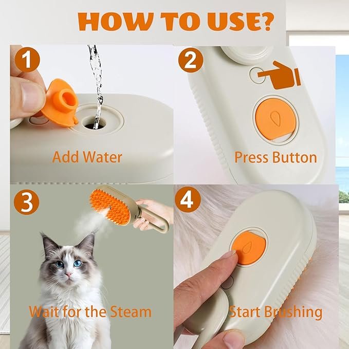 New Steamy Brush with Handle - Image 3