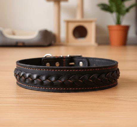Original Leather Braided King Collar - Image 3