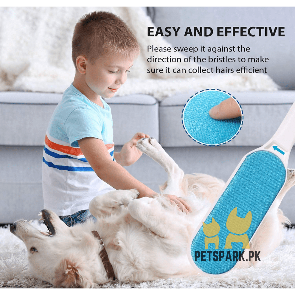 Pet Hair Remover - 2 in 1 Double-Sided Standard-Size - Remove Cat and Dog Fur, Lint, Bedding, Fabric - Image 3