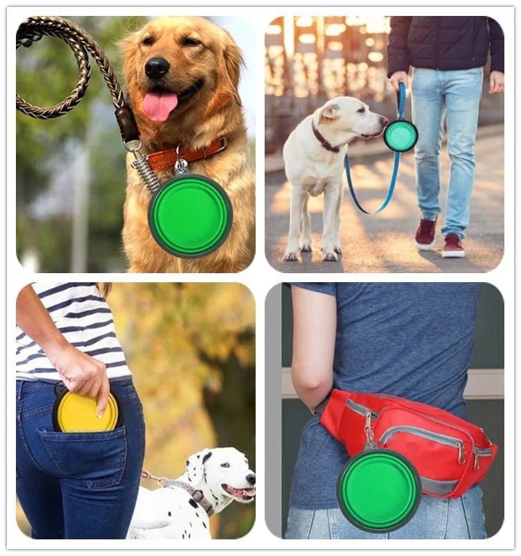Portable Travel Bowl for Cats and Dogs (Assorted Colors) - Image 2