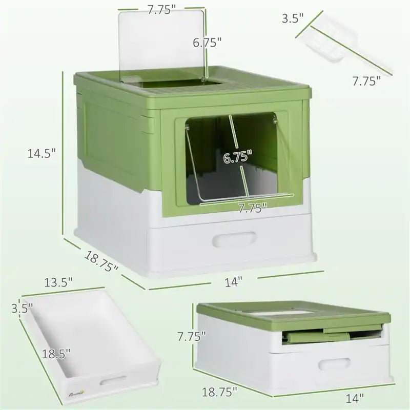 Rectangular Large Litter Box With Free Scoop - Image 3