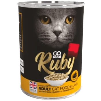 Ruby Chicken in Jelly Tin for Cats 400Grams