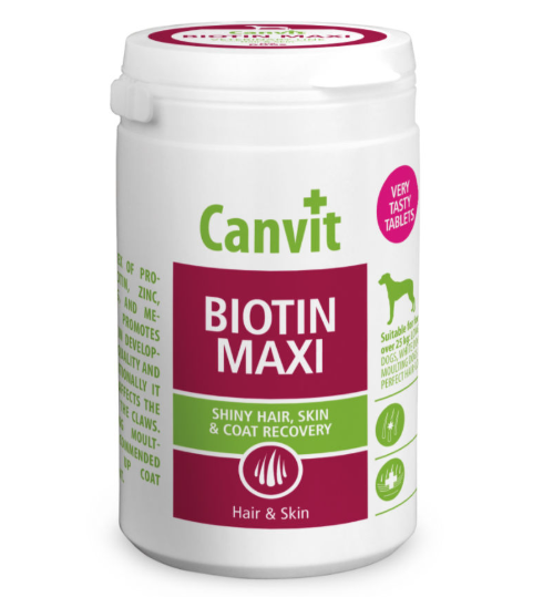 Canvit Biotin Maxi For Medium & Large Dogs - Skin and Coat Recovery