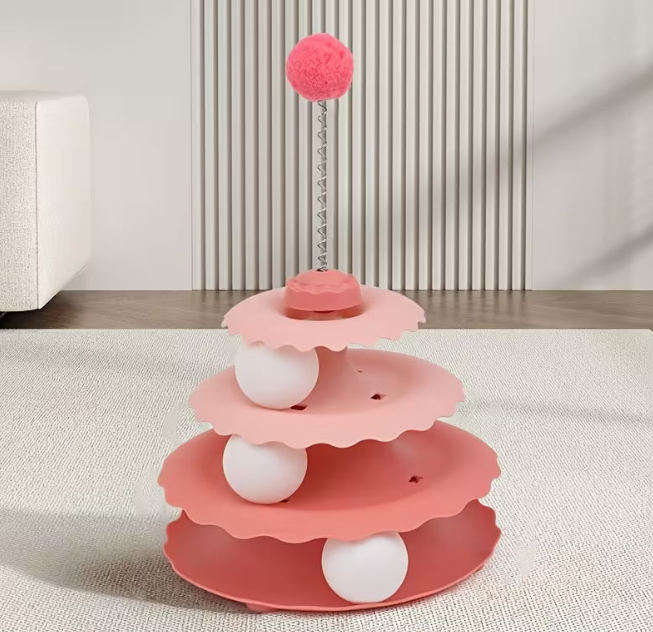 Interactive Spring Ball Cat Tower - Image 3