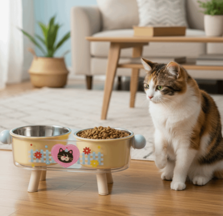 Sturdy Elevated Cat Bowl Non-Slip - Image 3