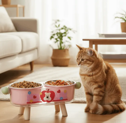 Sturdy Elevated Cat Bowl Non-Slip - Image 2