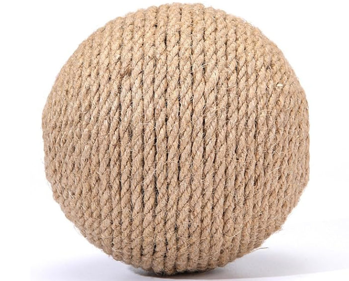 Wooden Sisal Ball Cat Scratcher - Image 2