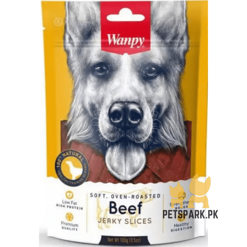 Wanpy Jerky Twists Dog Beef Dog Treat