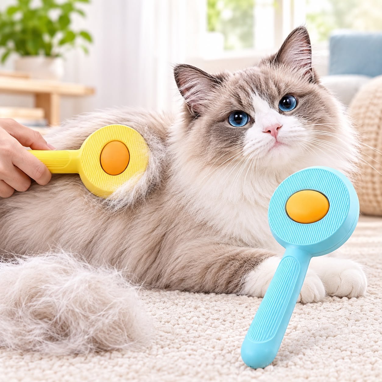 Clean Coat Pet Grooming Brush - Image 2