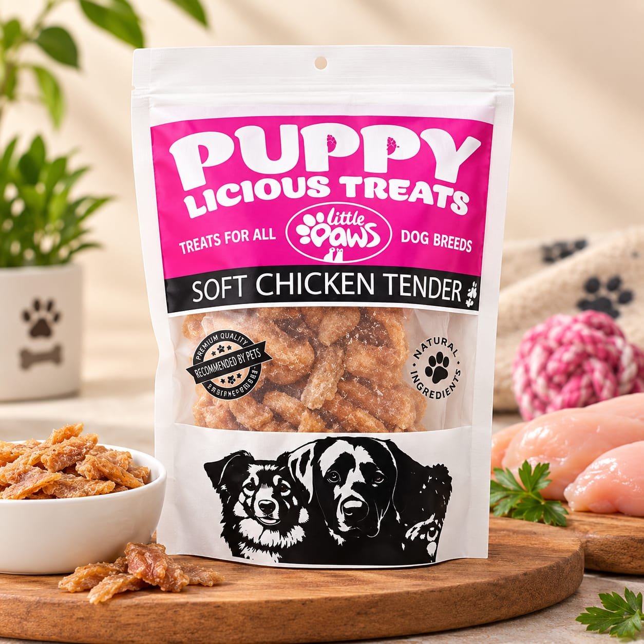Little Paws Soft Chicken Bites for Puppy